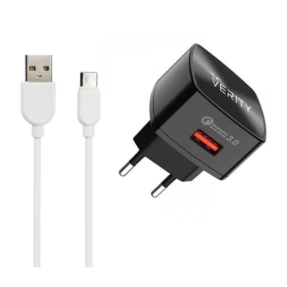 شارژر دیواری وریتی مدل AP-2118 به همراه کابل تبدیل USB-C