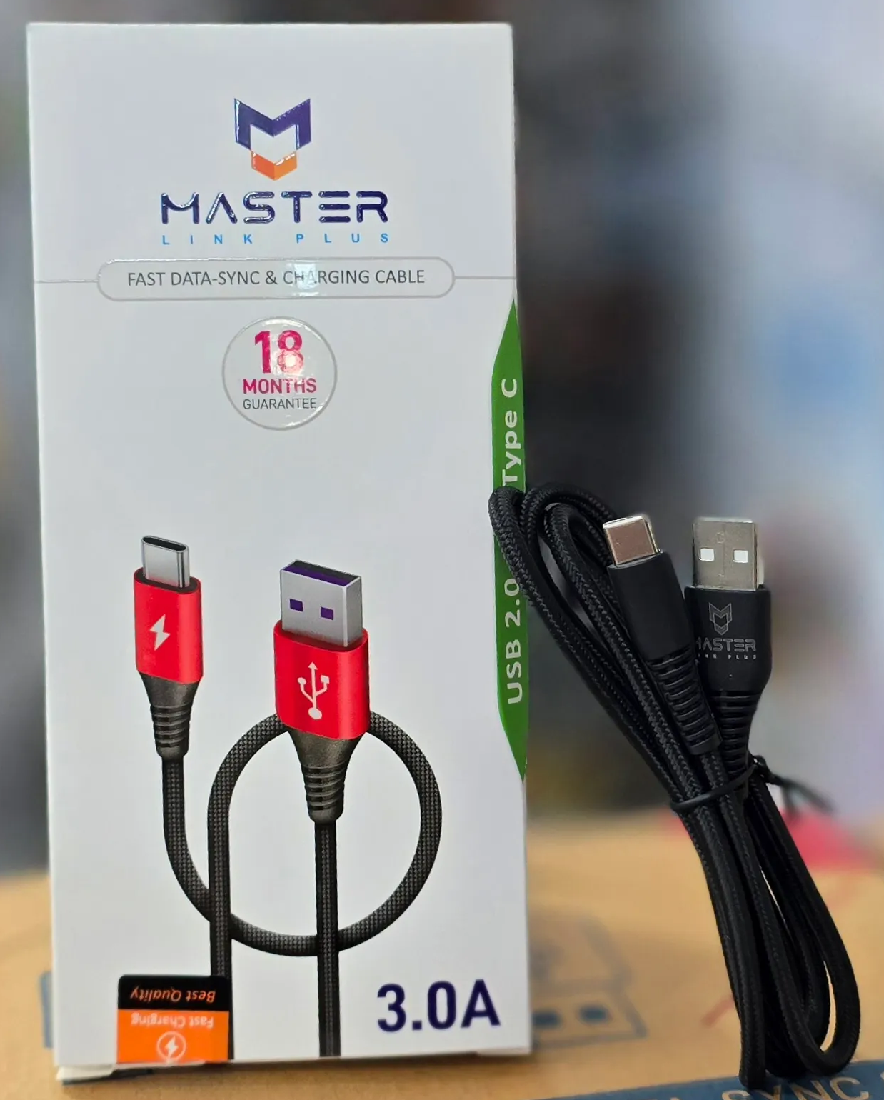 کابل شارژ Type-C فست MASTER