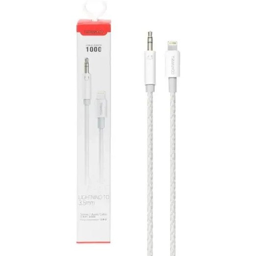 کابل تبدیل لایتنینگ به AUX ترانیو مدل T-E19 طول 1متر